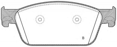 OPEN PARTS bpa144001 -  Комплект тормозных колодок, дисковый тормоз